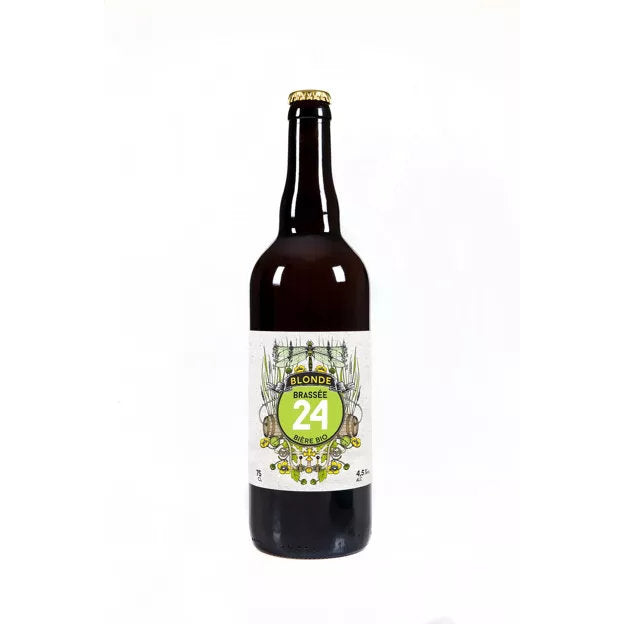 Bière Blonde BIO "Brassée 24" - 4,5°